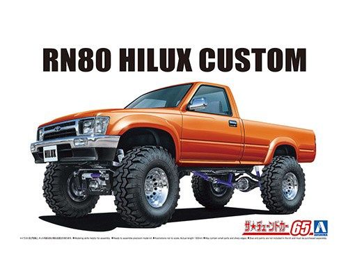 1995 Toyota RN80 Hilux Custom Longbed Liftup 1/24 #5802 by Aoshima