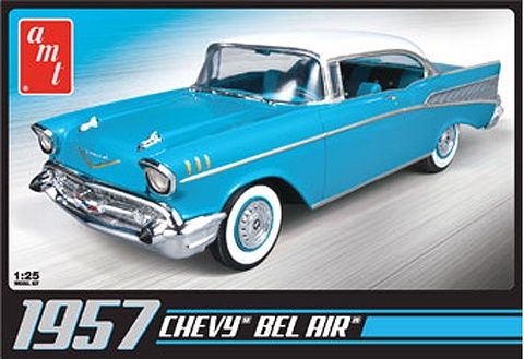 1957 Chevrolet Bel Air 1/25 Model Car Kit #0638 by AMT