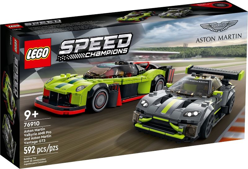 Lego Speed Champions: Aston Martin Valkyrie AMR Pro and Vantage GT3 76910