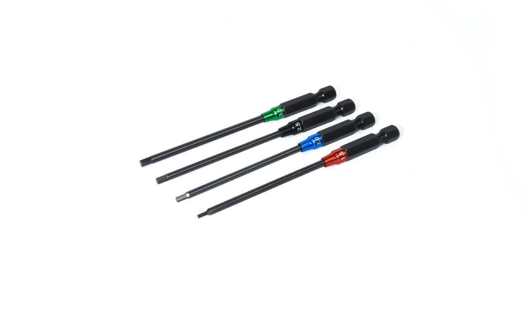 Hobby Details Hex Driver Tip Set Ti coated (1.5/2.0/2.5/3.0mm) - Hobby Details Hex Driver Tip Set Ti coated (1.5/2.0/2.5/3.0mm)