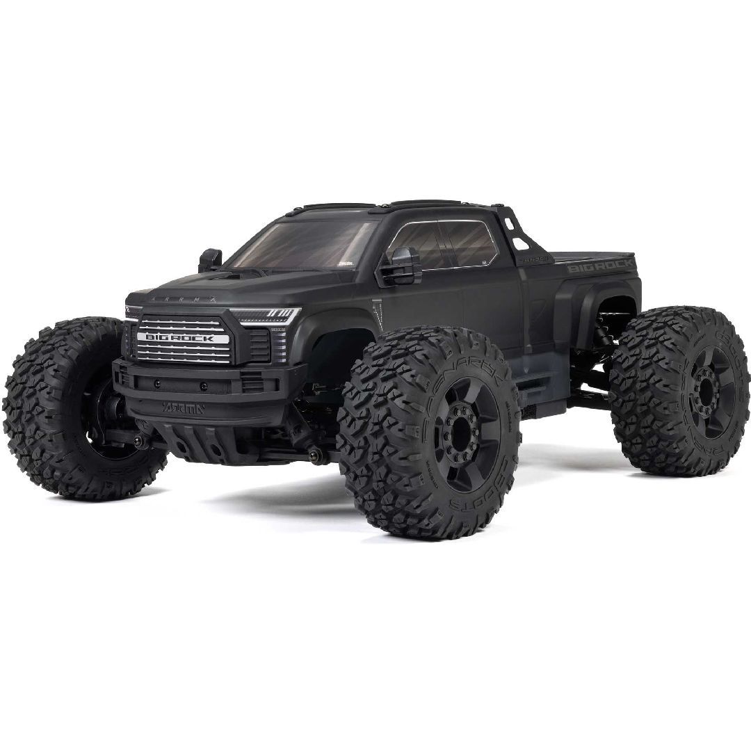 Arrma Big Rock 4X4 V4 223S DSC 1/10 RTR Brushless 4WD Monster Truck w/SLT3 2.4GHz Radio - Assorted Colours ARA4312V4, Colour: Black ARA4312V4T1
