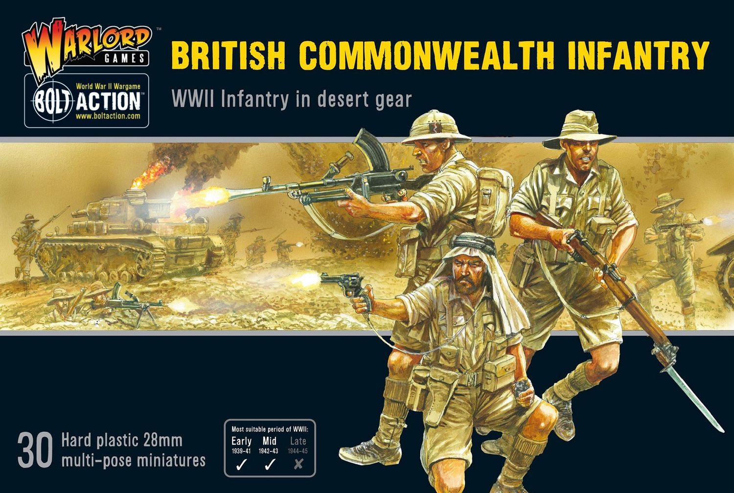 Bolt Action British Commonwealth Infantry 1/56 WLG-402011017 by Warlord Games