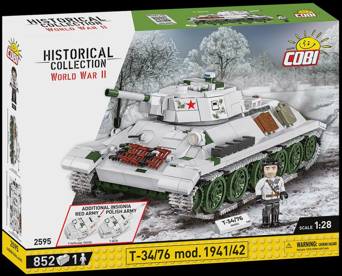 Cobi Historical Collection WWII: T-34/76 mod. 1941/42 855 PCS
