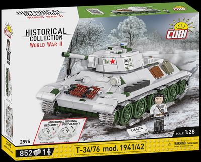 Cobi Historical Collection WWII: T-34/76 mod. 1941/42 855 PCS