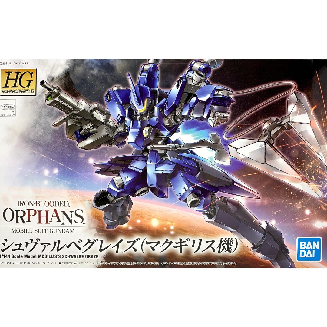HG Iron-Blooded Orphans #03 1/144 Mcgillis' Schwalbe Graze #5057946 by Bandai