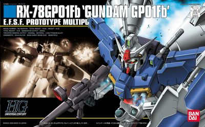 HGUC #018  1/144 GP01/Fb Gundam Zephyranthes #5060392 by Bandai