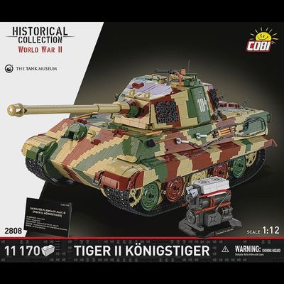 Cobi Historical Collection WWII: 2808 Tiger II Königstiger 1/12 11170 PCS