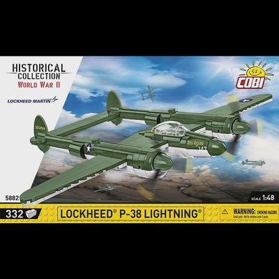 Cobi Historical Collection WWII: 5882 Lockheed P-38 Lightning 1/48 332 PCS