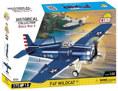 Cobi Historical Collection WWII: 5731 F4f Wildcat-northrop Grumman 382k 375 PCS