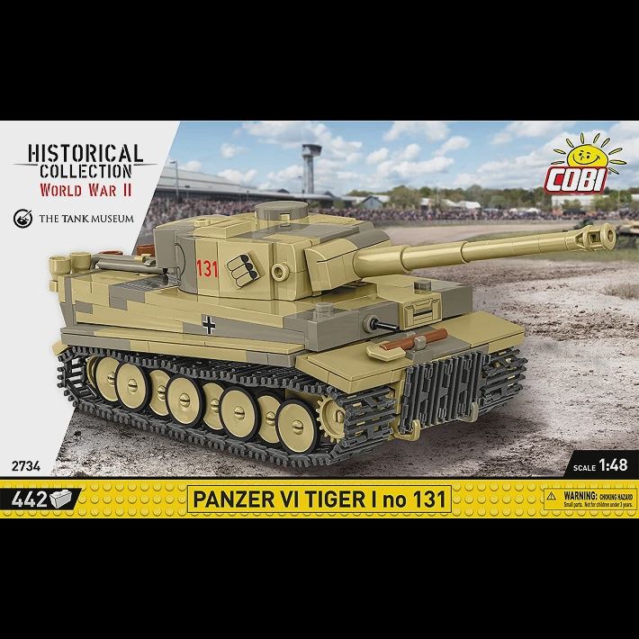 Cobi Historical Collection WWII: 2734 Panzer VI Tiger I no 131 1/48 442 PCS
