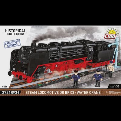 Cobi Historical Collection Trains: 6286 DR BR 03 Steam Locomotive &amp; Water Crane - Executive Edition 1/35 2721 PCS