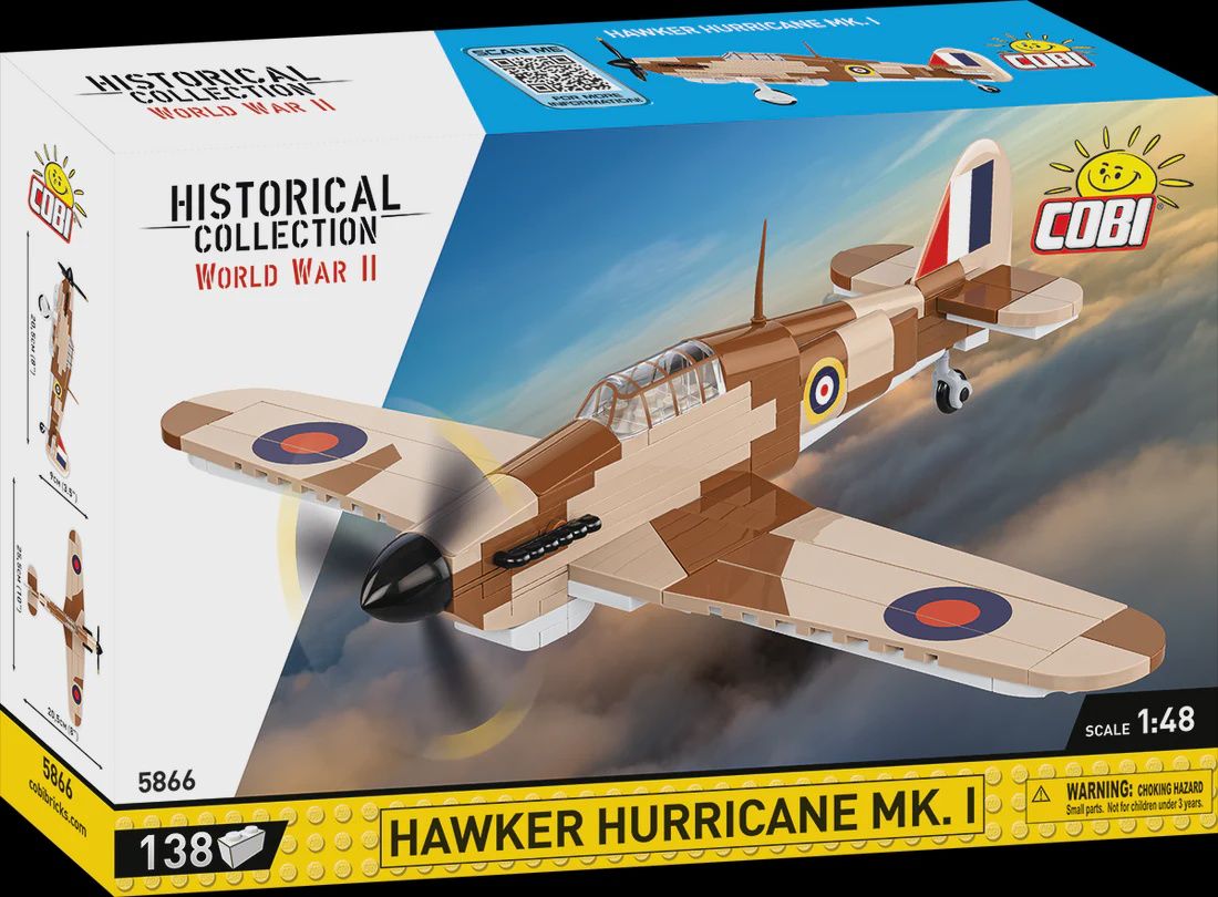 Cobi Historical Collection WWII: Hawker Hurricane MK.I 145 PCS
