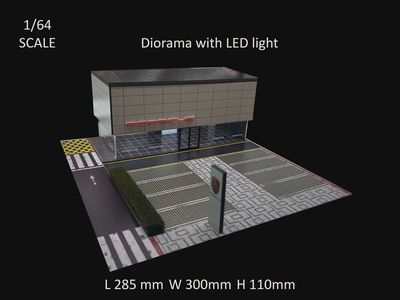 Cardinal 1/64 Diorama Kit Porsche Dealership - 710031