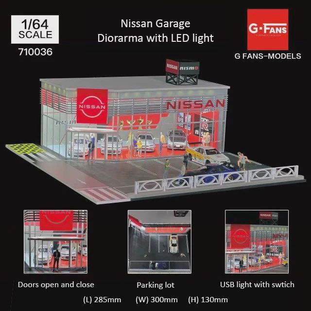 Cardinal 1/64 Diorama Kit Nissan Dealership - 710036