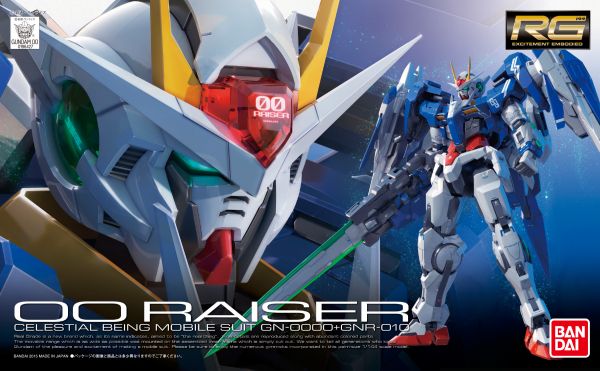 RG 1/144 GN-0000 + GNR-010 00 Raiser #5061603 by Bandai