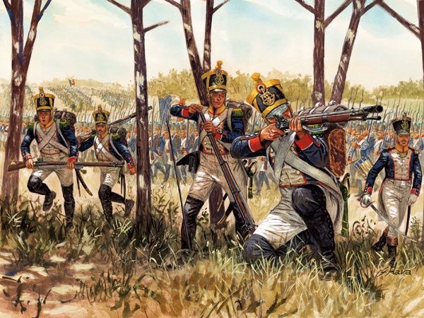 French Infantry Waterloo 1/72 by Italeri