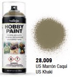 VAL28009 US Khaki Aerosol (400ml) WW2 Infantry Color Primer