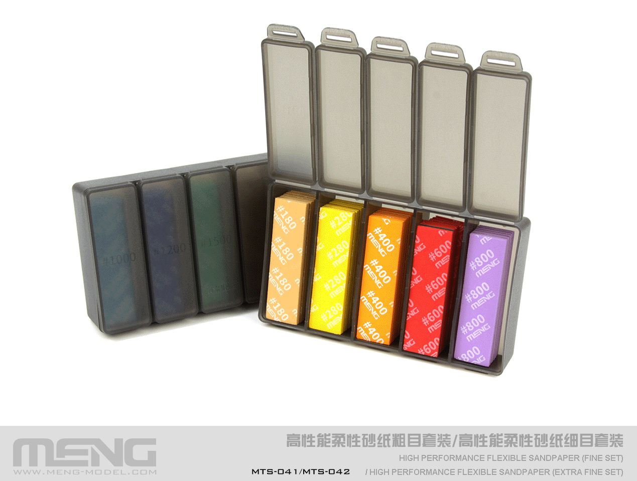 Meng High Performance Flexible Sandpaper, Fine Set - 30Pcs MTS-041