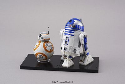 Star Wars BB-8 &amp; R2D2 Droid Set 1/12 Action Figure Model Kit #203220 by Bandai