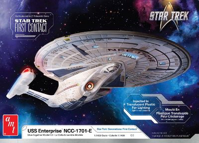 U.S.S. Enterprise NCC-1701-E (Translucent) 1/140 #1405M by AMT