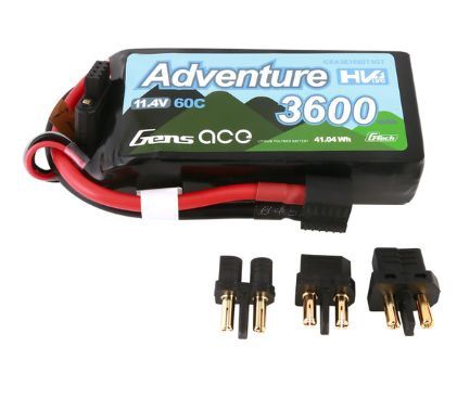 Gens Ace G-Tech Smart 3S LiHV Battery 60C (11.4V/3600mAh) w/Universal Connector - GEA363S60T3GT