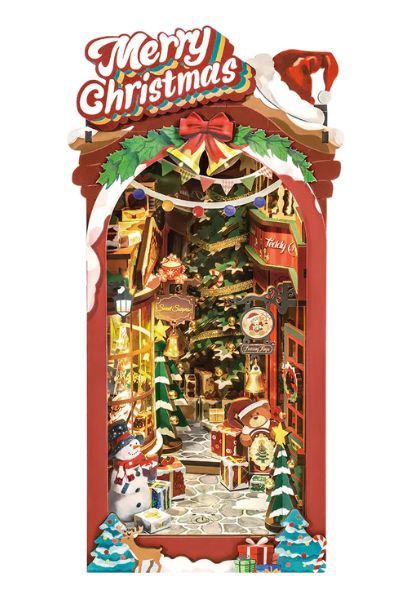 DIY Book Nook Christmas Street