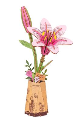 Rowood Wooden Bloom Craft Pink Lily