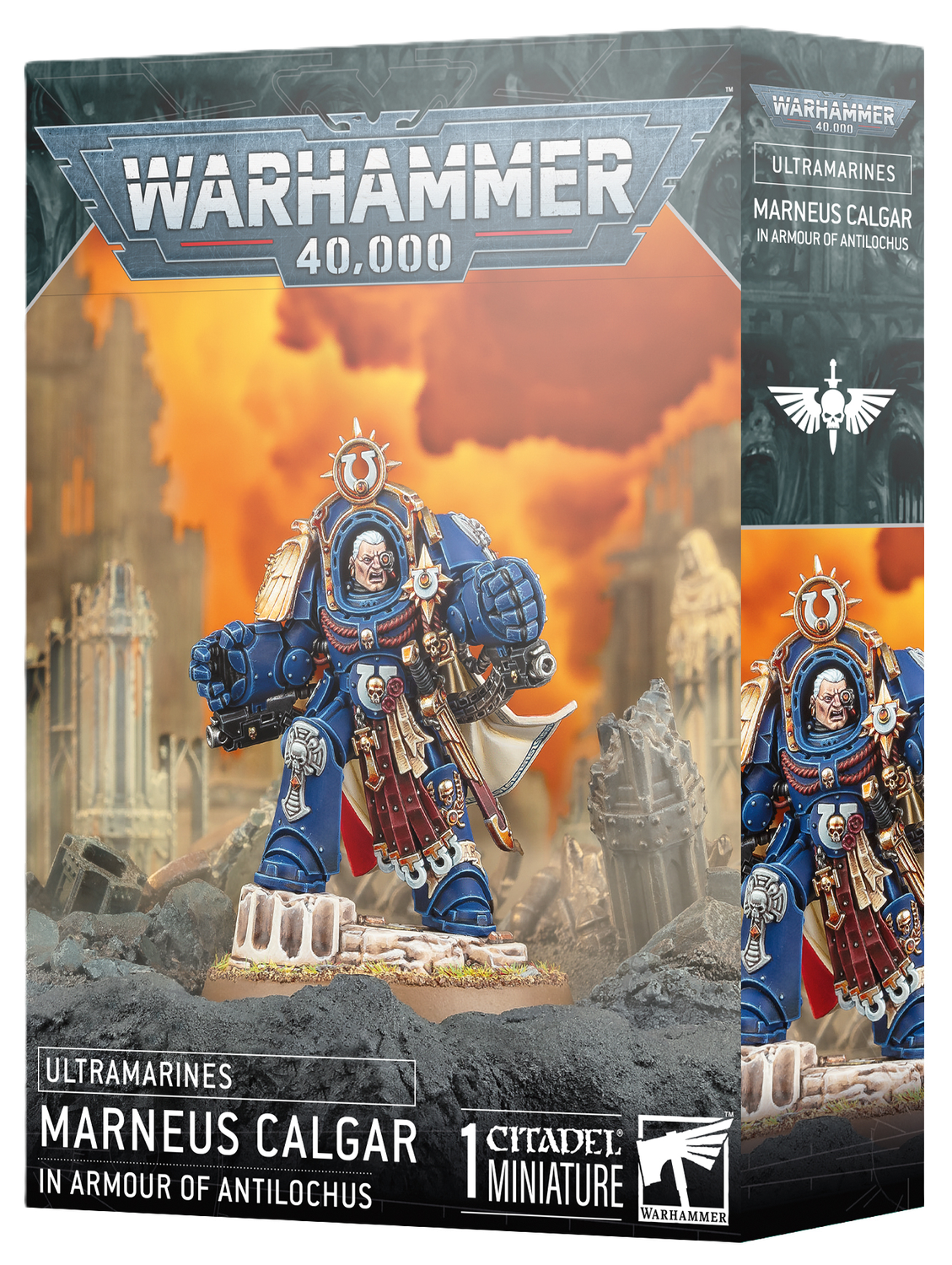 Ultramarines Marneus Calgar in Armour of Antilochus