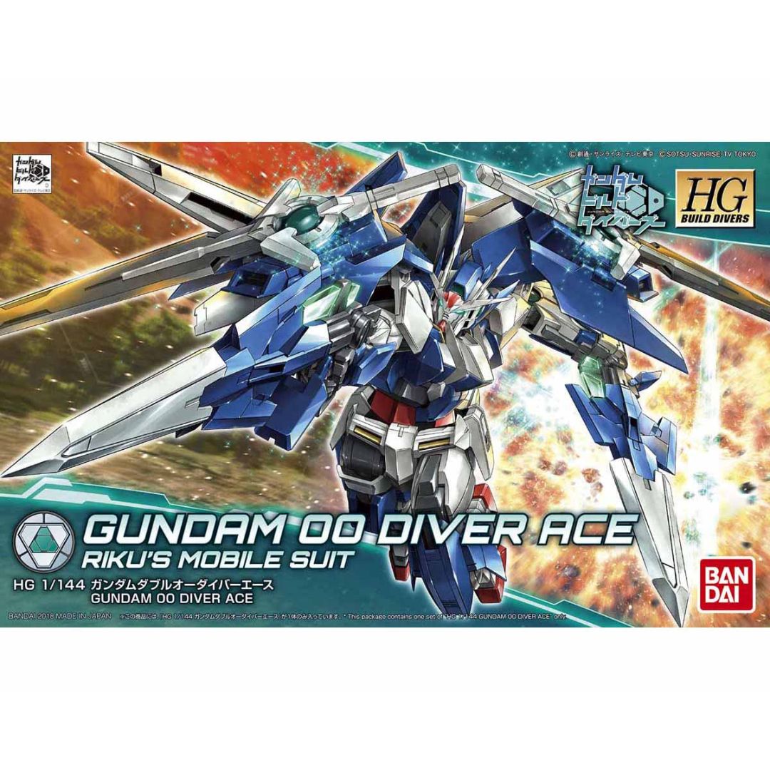 HG Build 1/144 #09 Gundam 00 Diver Ace #0225756 by Bandai