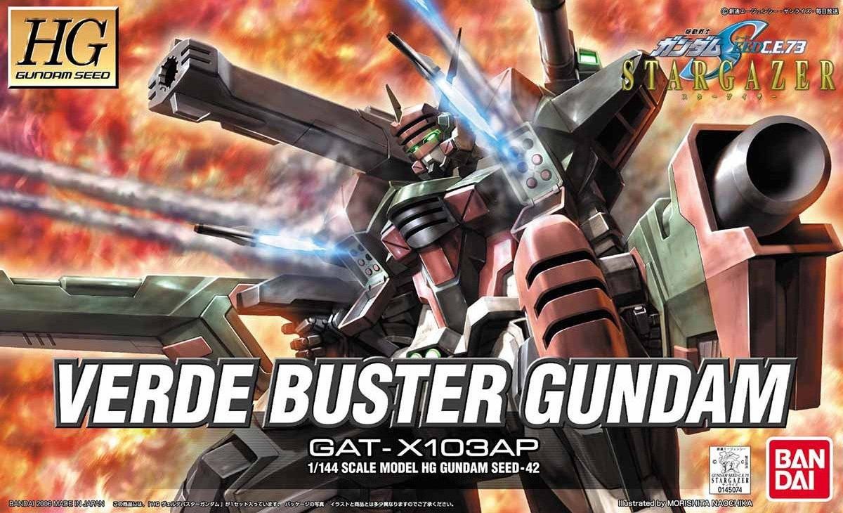 HG SEED #42 1/144 GAT-X103AP Verde Buster Gundam #0145074 by Bandai