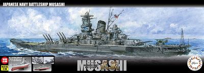 IJN Battle Ship Musashi Special Version (Sho Ichigo Operation Fourth/Light Gray Ver.) 1/700 #460628 by Fujimi