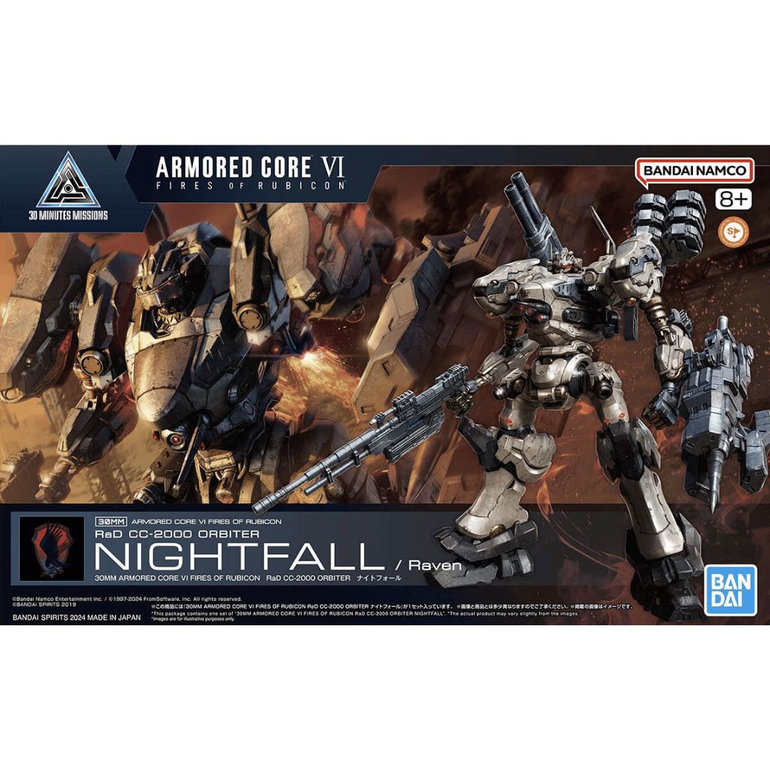 30MM Armored Core VI Fires Of Rubicon Rad CC 2000 Orbiter Nightfall