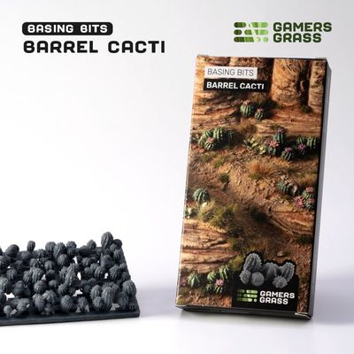 Gamers Grass Basing Bits - Barrel Cacti