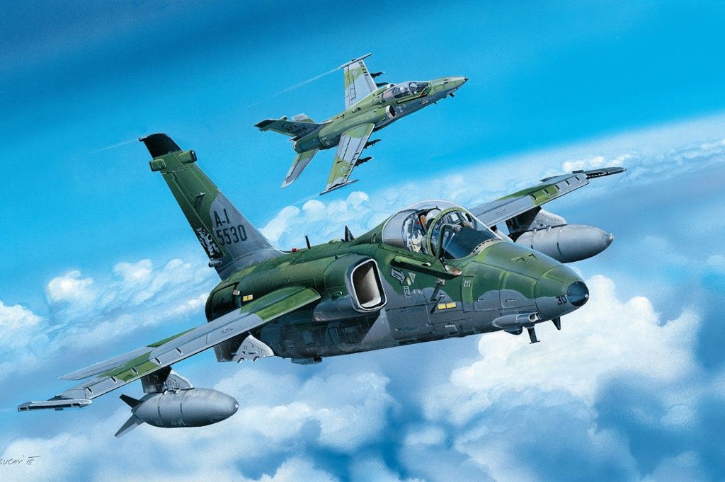 A-1A Ground Attack Aircraft 1/48 #81742 by Hobby Boss