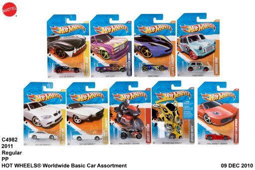 Hot Wheels Basics Assortment (72 Pkg/Box)