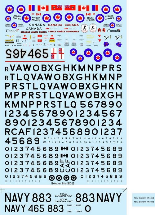 1/72Â Canadian T-33 Silver StarÂ decals