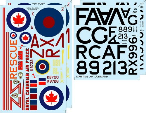 1/48 RCAF Lancaster X decals