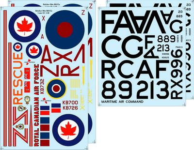 1/48 RCAF Lancaster X decals
