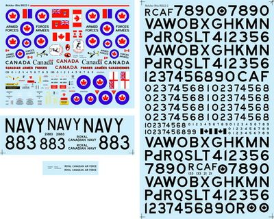 1/48 Canadian T-33 decals