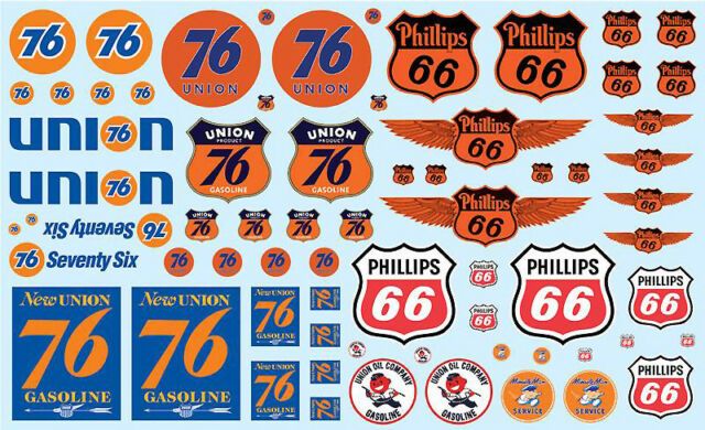 AMT Water Slide Decals - Union 76 branded.