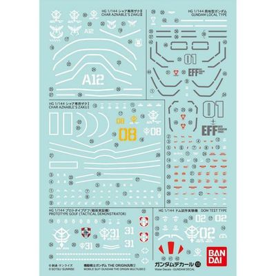 Gundam Decal 105 - Mobile Suit Gundam The Origin