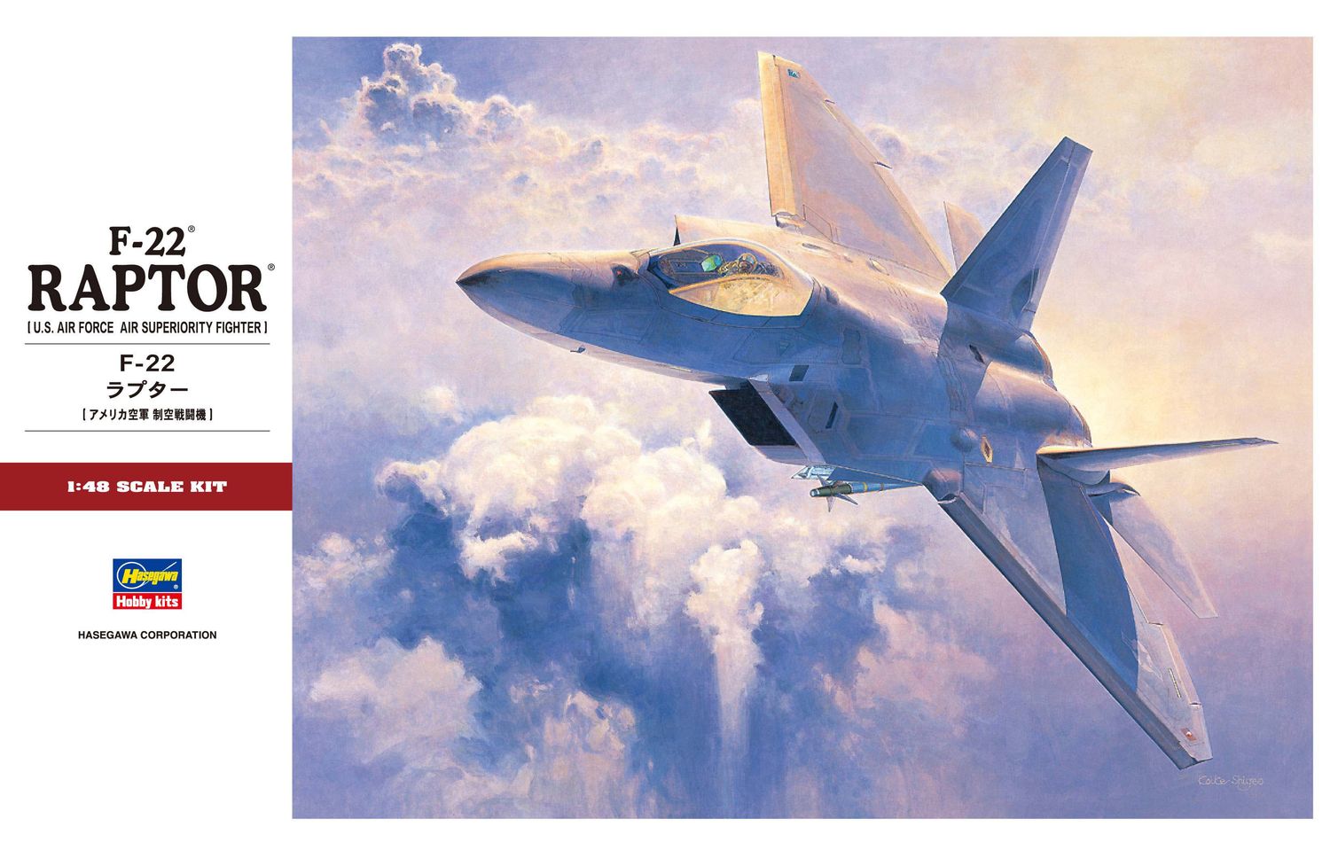 F-22 Raptor 1/48 #PT45 by Hasegawa