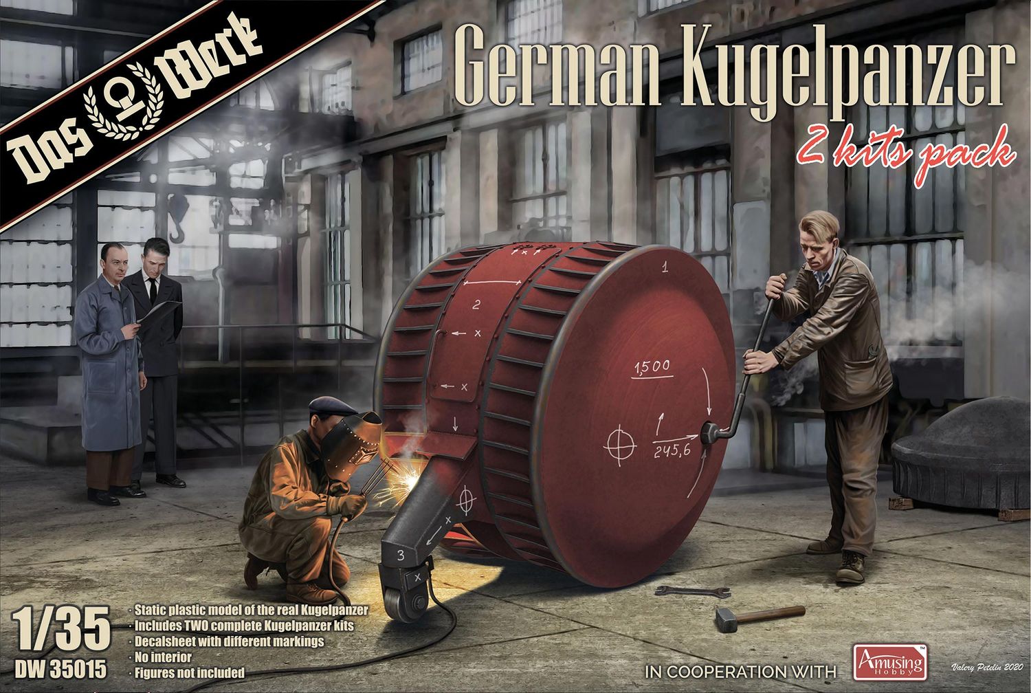 German Kugelpanzer (2 pcs) 1/35 #DW35015 by Das Werk