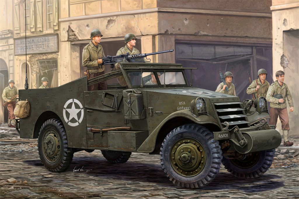 M3A1 'White Scout Car' Late Production 1 /35 #82452 by Hobby Boss