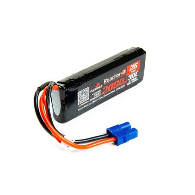 Dynamite Reaction2 7.4V 2000mAh 2S 30C LiPo: EC3 Minis, TWH - DYNB20233