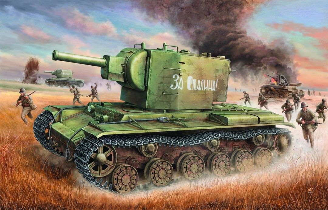 Russian KV -2 Tank 1/35 by Trumpeter