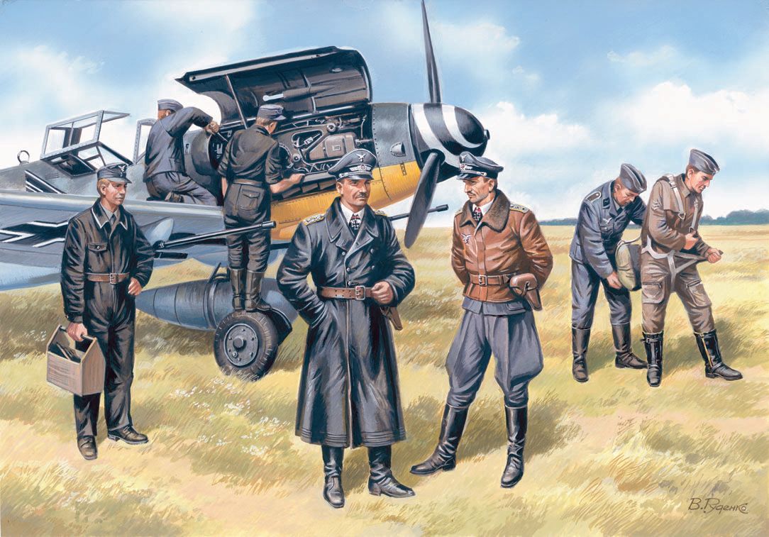 ICM German Luftwaffe Pilots and Ground Personnel (1939-1945) 1/48 ICM