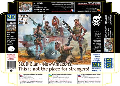 New Amazons (4) w/Prisoner - Skull Clan Series 1/35 #MB35199 by Master Box