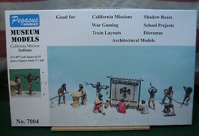 California Mission Indians 1/48 Figure Kit by Pegasus Hobbies