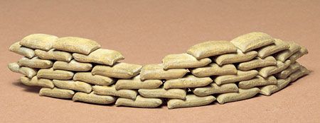 Military Miniatures Sand Bags Set #35025 1/35 Detail Kit by Tamiya